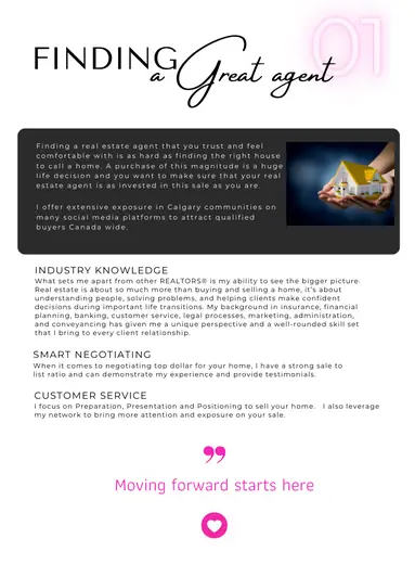 Seller's Guide — Finding a Great Agent page